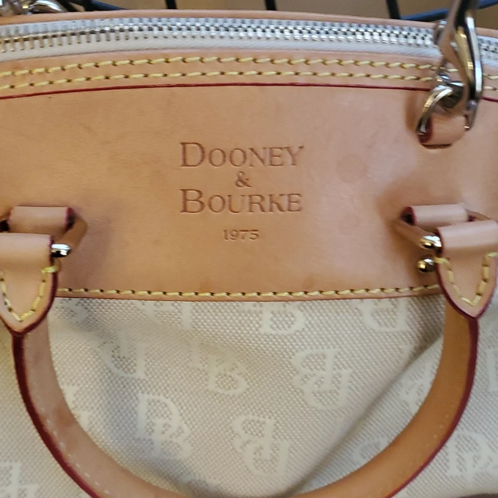 Dooney & Bourke‎ Monogrammed Mini Domed Tassel Satchel